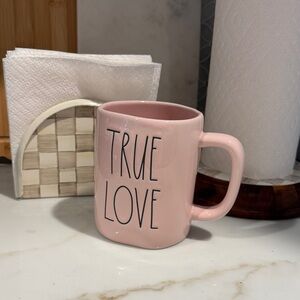 Rae Dunn True Love Pink Mug